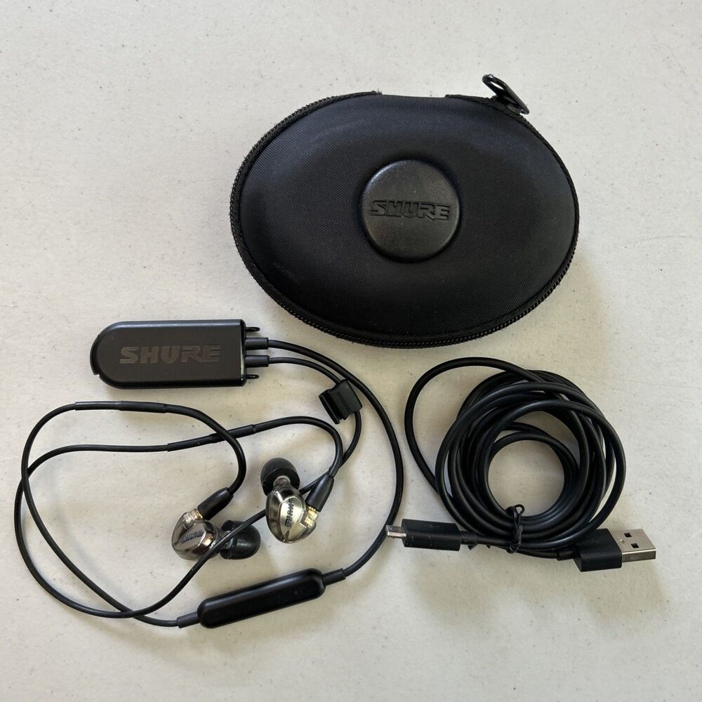 Shure SE425 In-Ear Monitors Earbuds Earphones RMCE-BT2 Bluetooth Adapter Tested